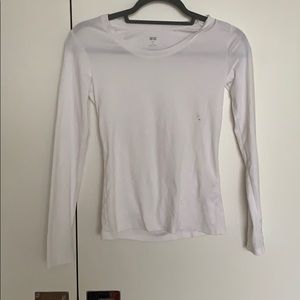 Uniqlo long sleeve white shirt
